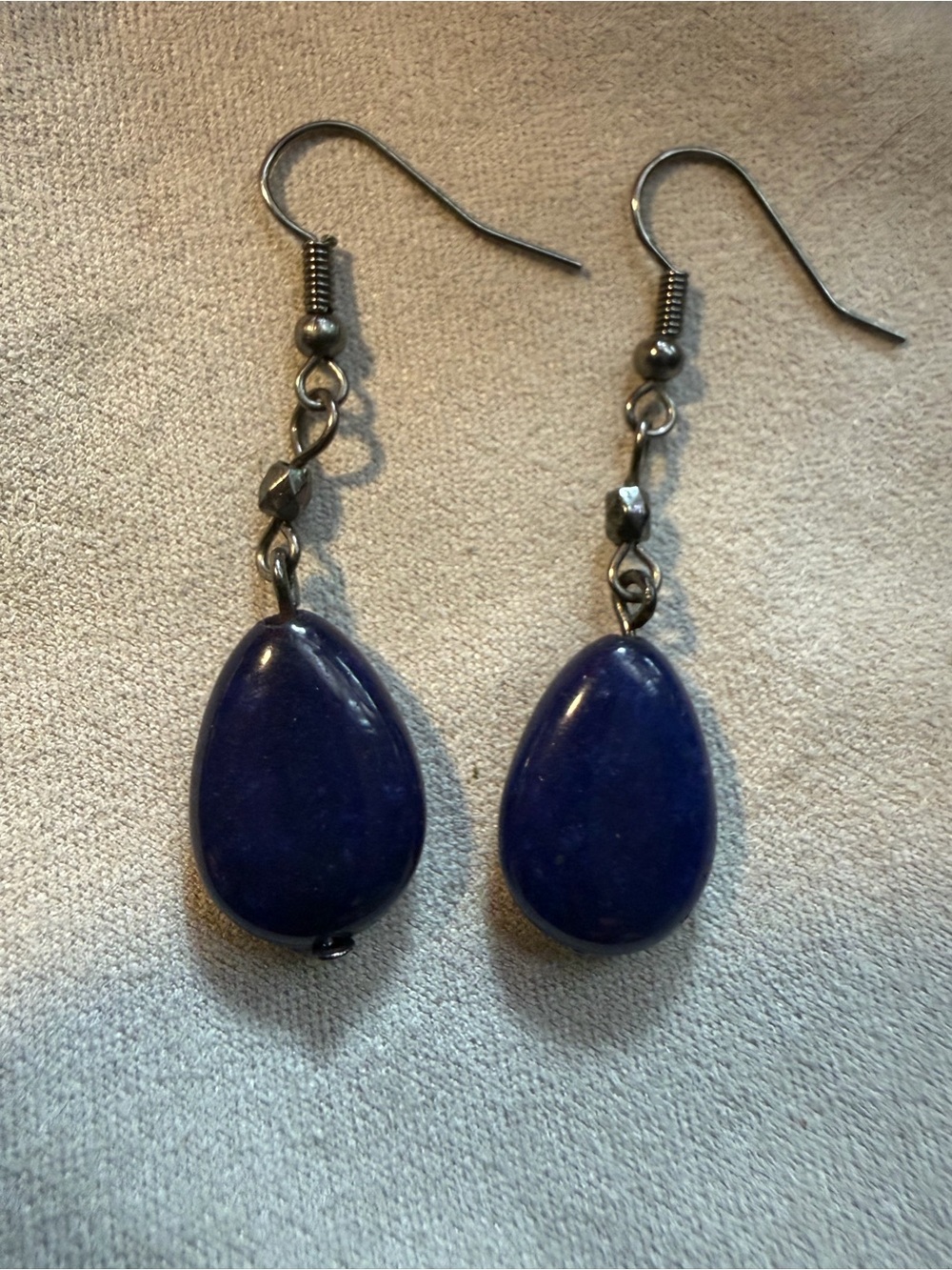 Blue Teardrop Dangle Earrings - Women Jewelry